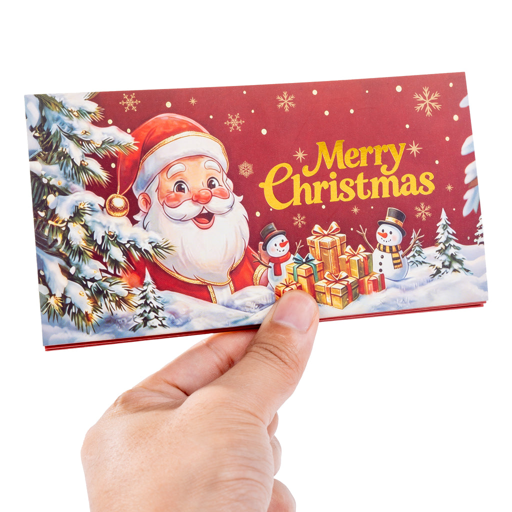 Red Christmas Money Holder Set