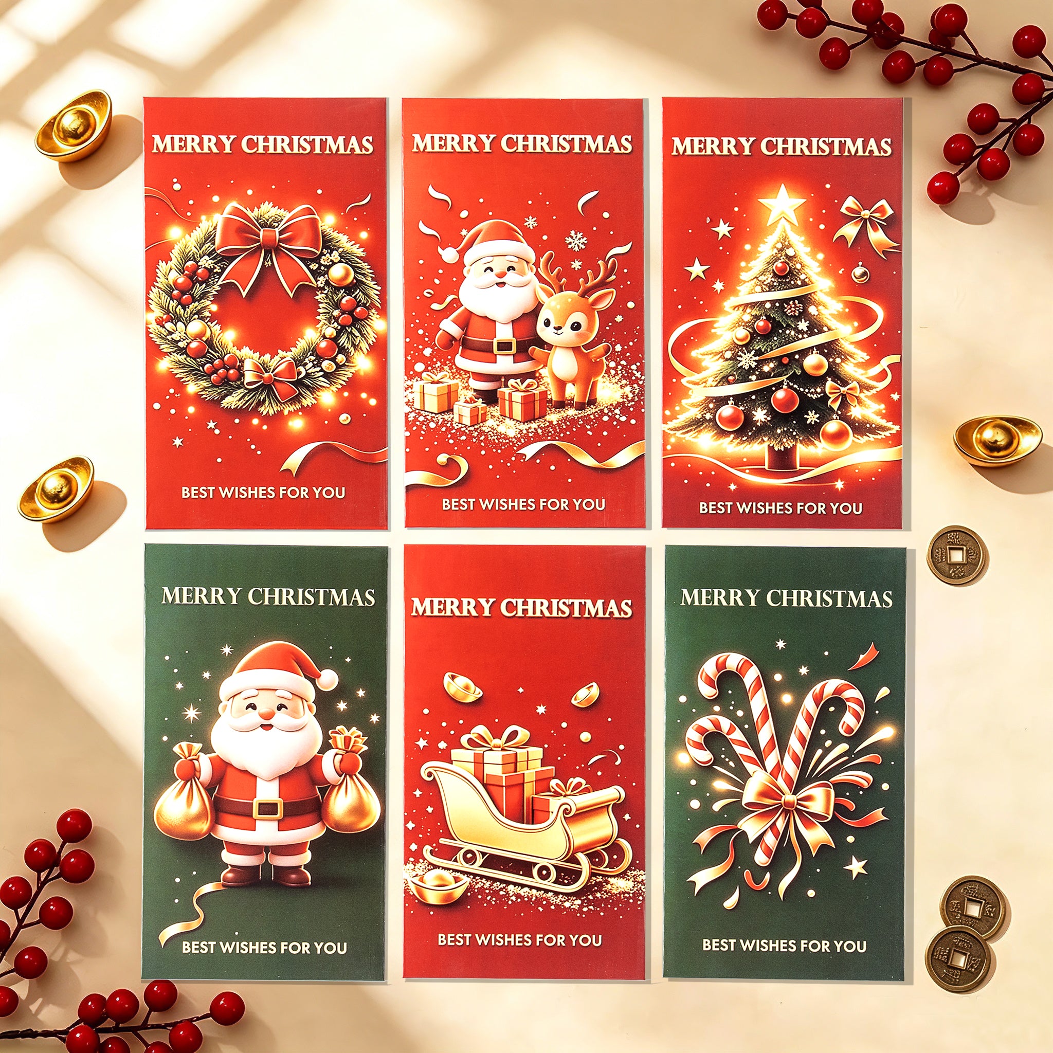 1 Pack Christmas Money Holder Card