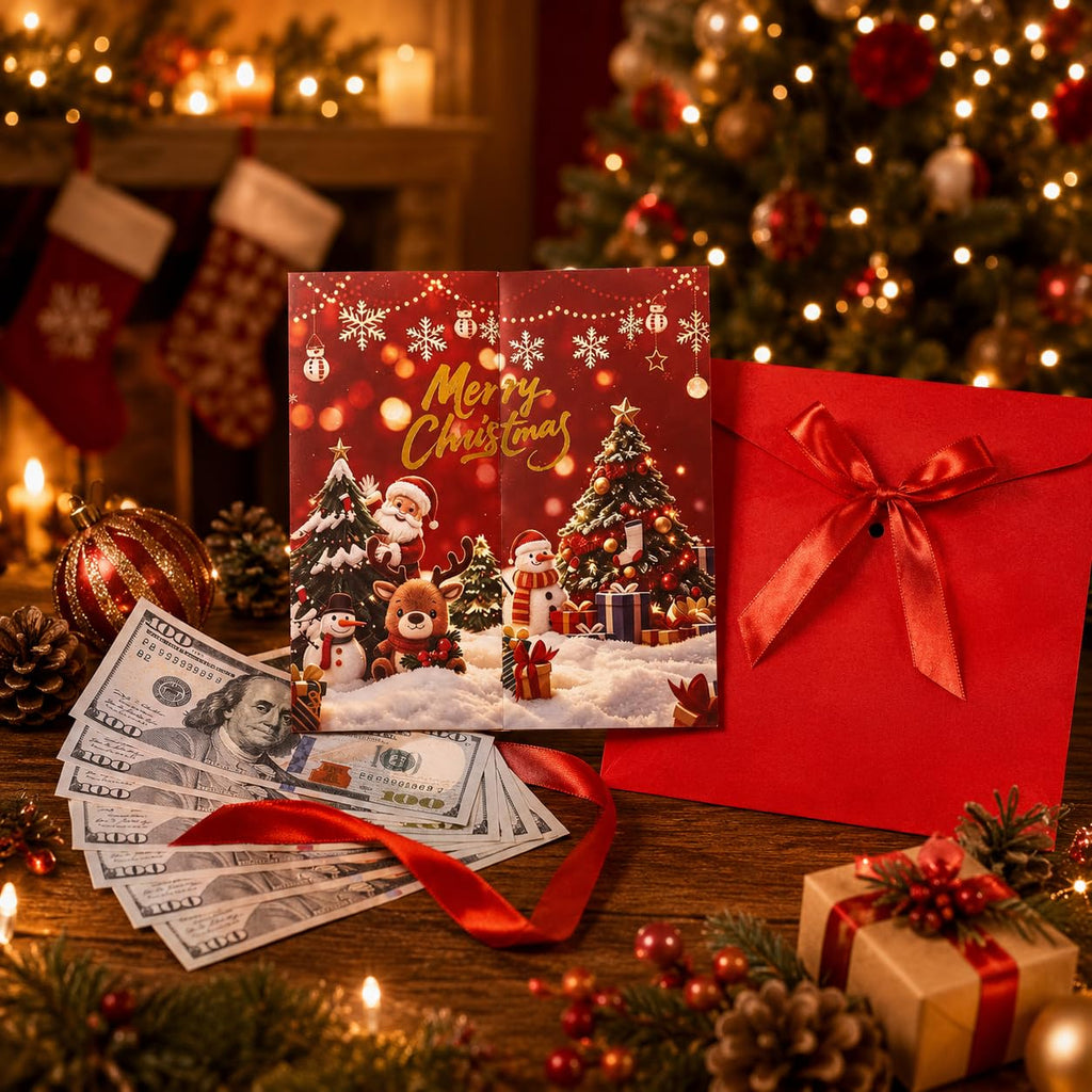 2 Pack Christmas Money Holder Cards